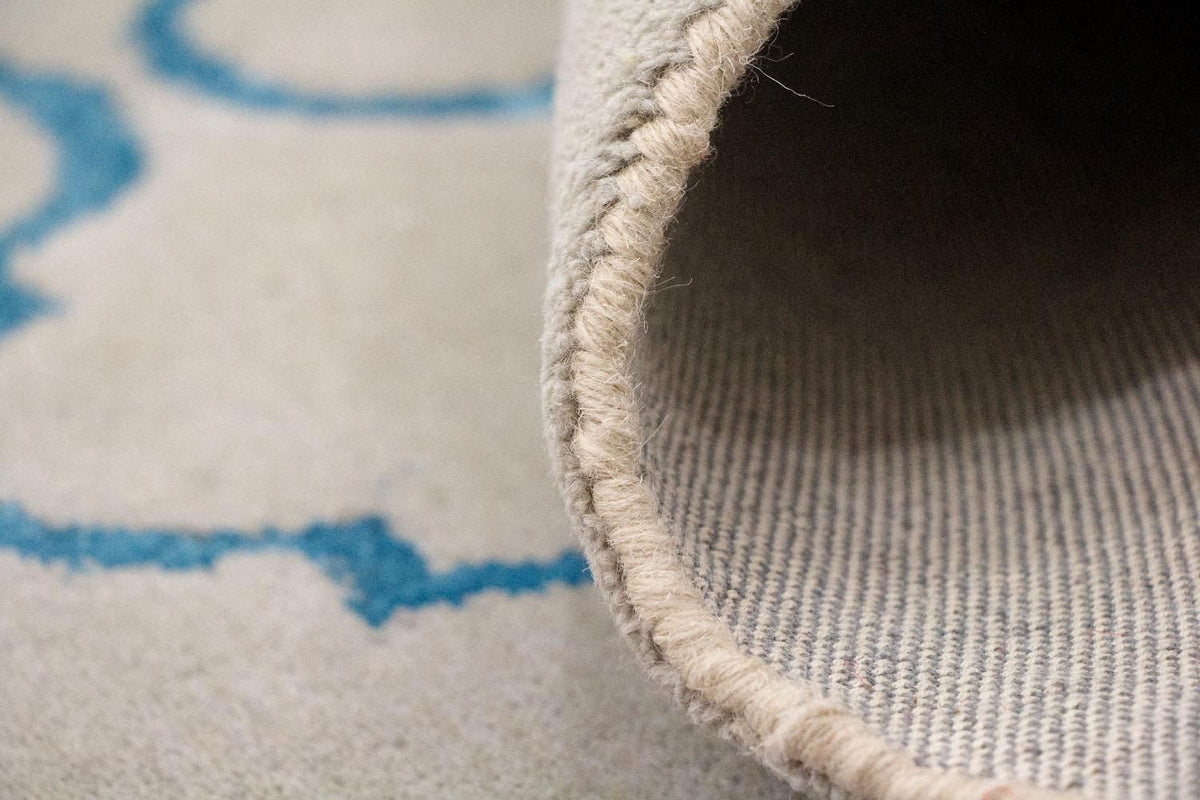 Alfombra de lana - 241 x 150 cm - beige