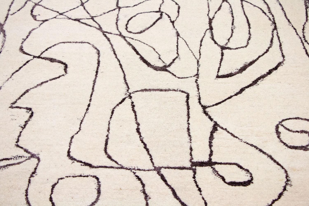 Alfombra de diseño - 243 x 153 cm - beige
