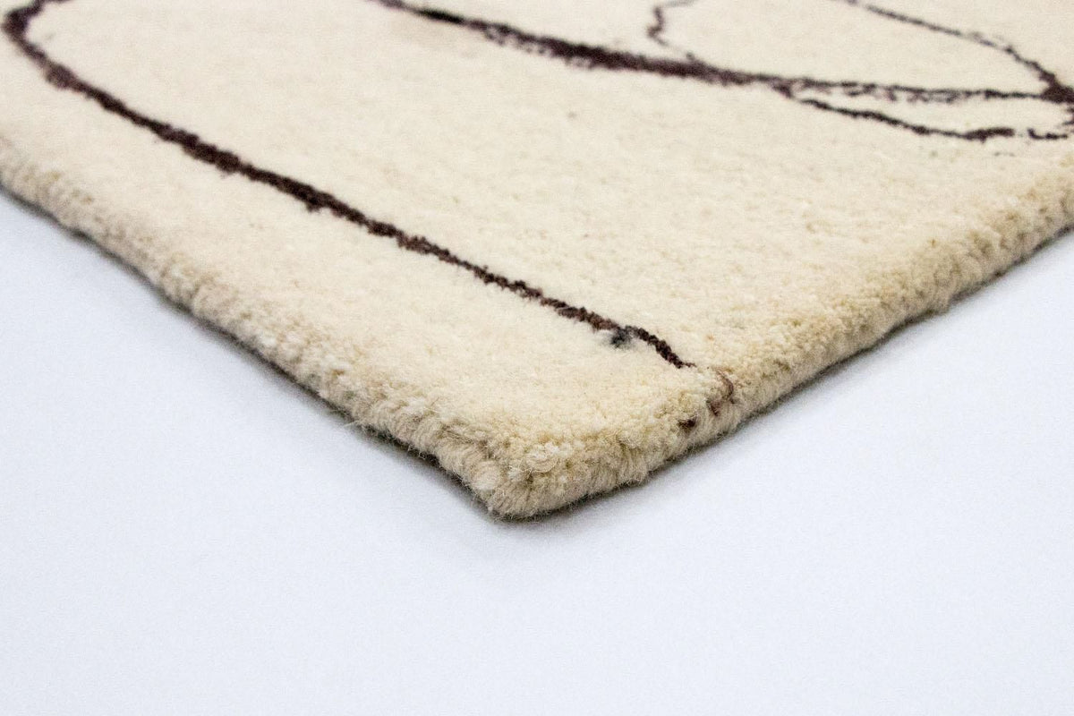 Alfombra de diseño - 243 x 153 cm - beige