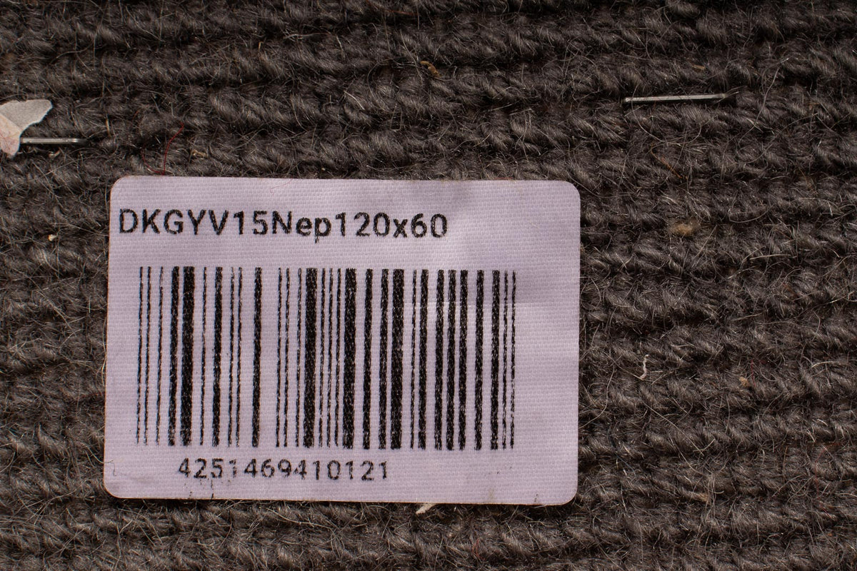 Alfombra de Nepal - 120 x 60 cm - gris