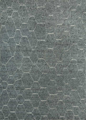 Alfombra de lana - 300 x 240 cm - gris