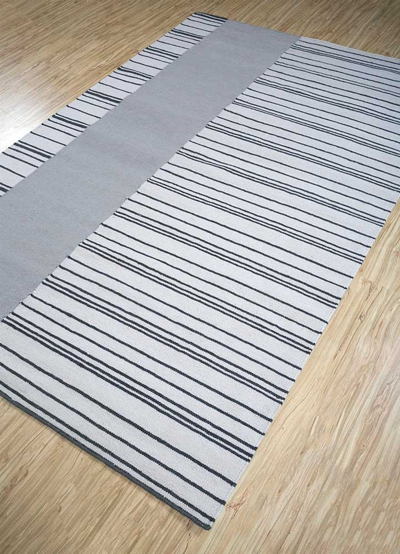 Alfombra de lana - 240 x 150 cm - gris claro