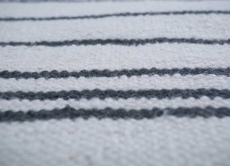 Alfombra de lana - 240 x 150 cm - gris claro