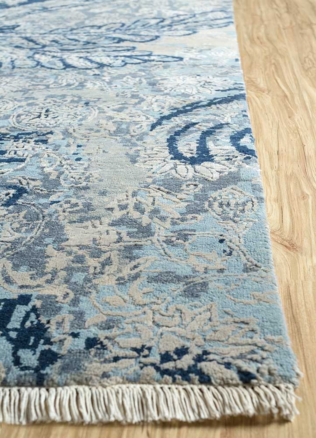 Alfombra de lana - 300 x 240 cm - azul
