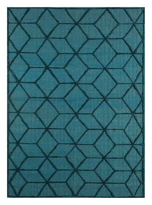 Alfombra de lana - 240 x 150 cm - azul marino