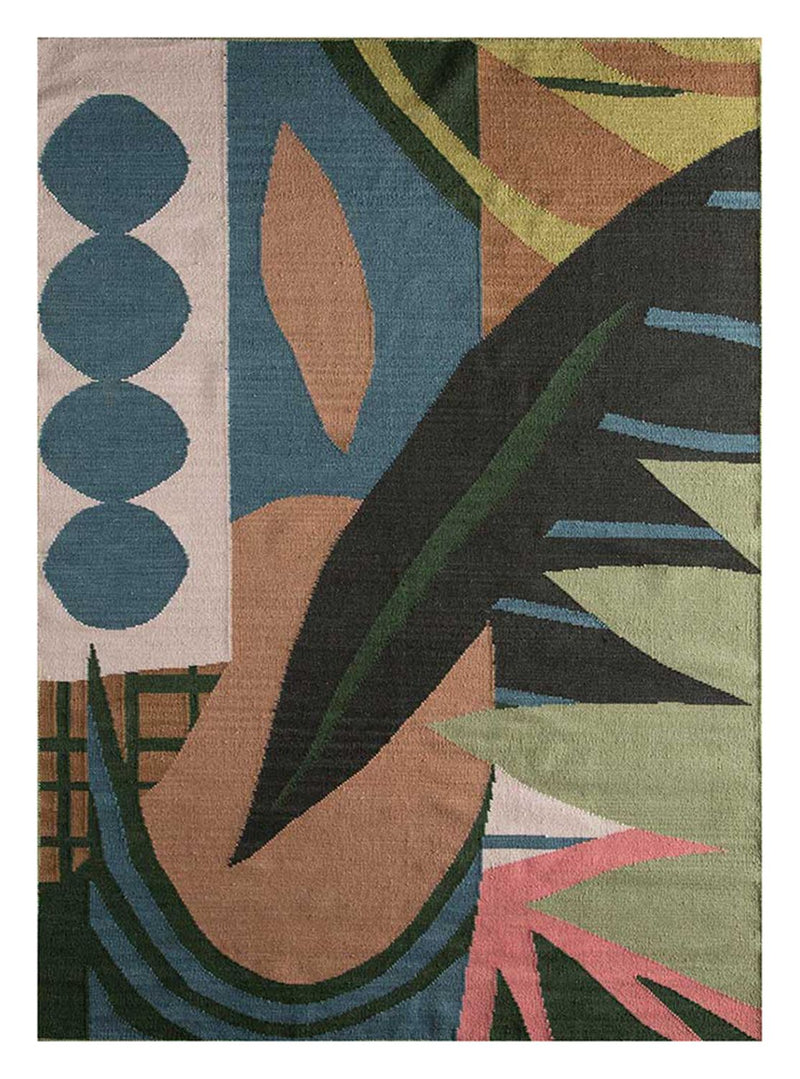 Alfombra de lana - 270 x 180 cm - multicolor