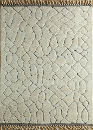 Alfombra de lana - 300 x 200 cm - crema