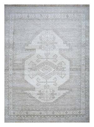Alfombra de lana - 300 x 240 cm - gris claro