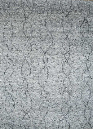 Alfombra de lana - 240 x 150 cm - gris claro