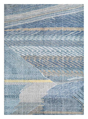 Alfombra de lana - 240 x 150 cm - azul oscuro