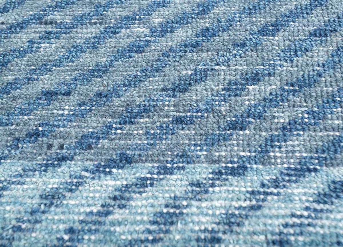 Alfombra de lana - 240 x 150 cm - azul