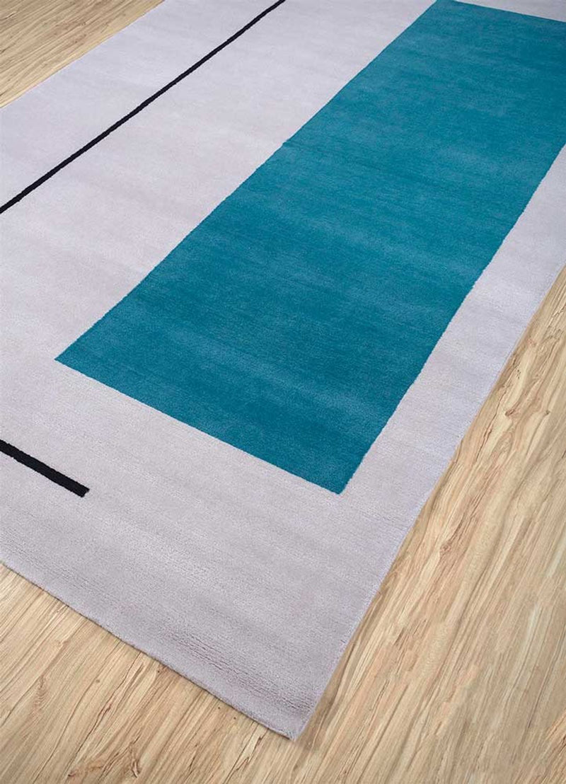 Alfombra de lana - 300 x 240 cm - gris oscuro
