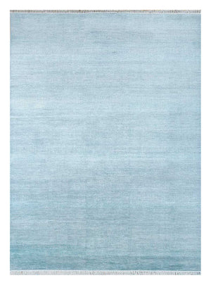 Alfombra de lana - 300 x 240 cm - azul claro