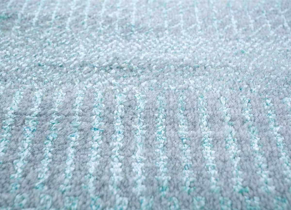 Alfombra de lana - 300 x 240 cm - azul claro