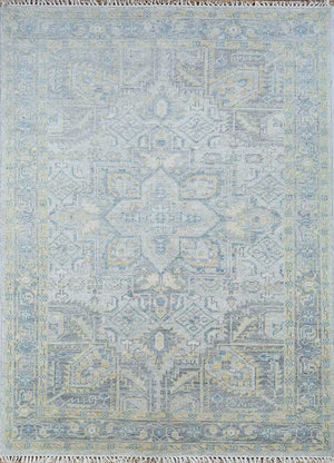 Alfombra de lana - 270 x 180 cm - azul claro