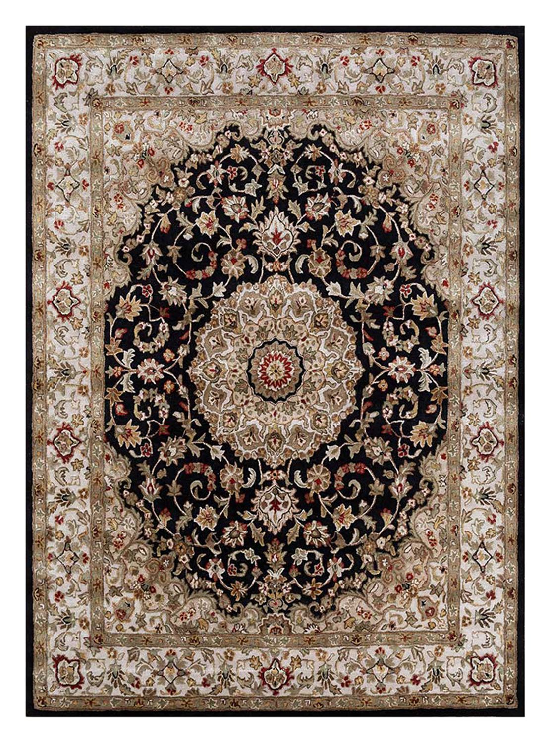 Alfombra de lana - 300 x 240 cm - azul oscuro