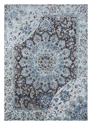 Alfombra de lana - 300 x 240 cm - azul cielo