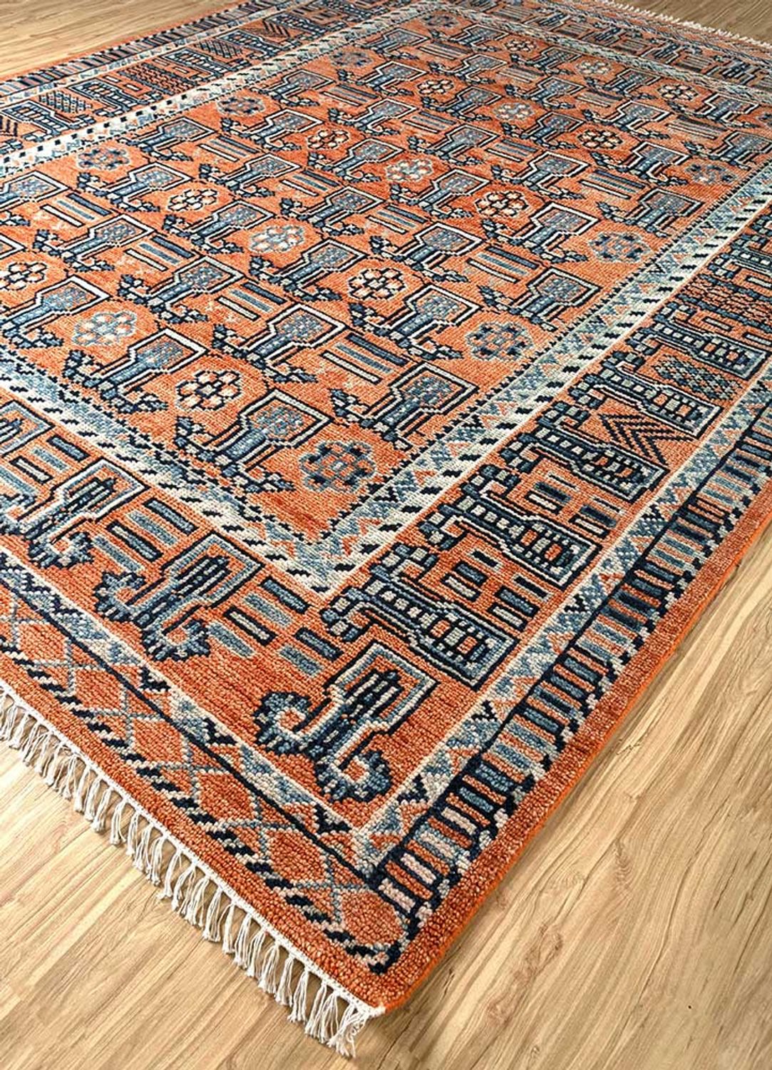 Alfombra de lana - 300 x 240 cm - rojo claro