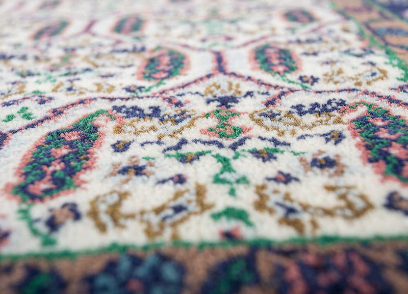 Alfombra de lana - 210 x 150 cm - crema