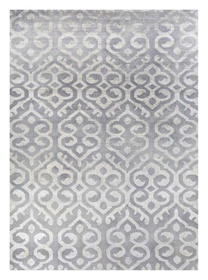 Alfombra de lana - 390 x 270 cm - gris claro