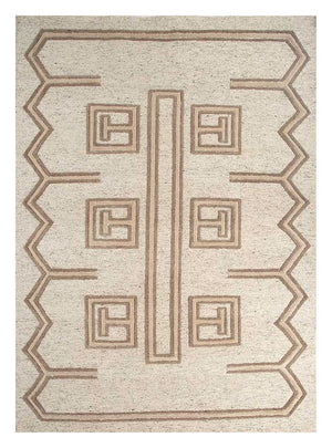 Alfombra de lana - 300 x 240 cm - crema