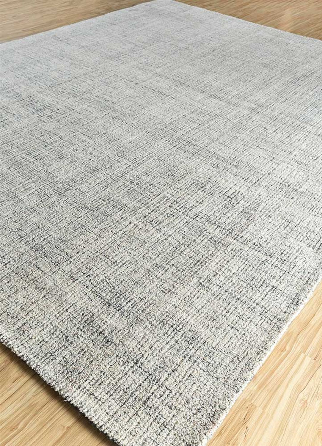 Alfombra de lana cuadrado - 120 x 120 cm - gris claro