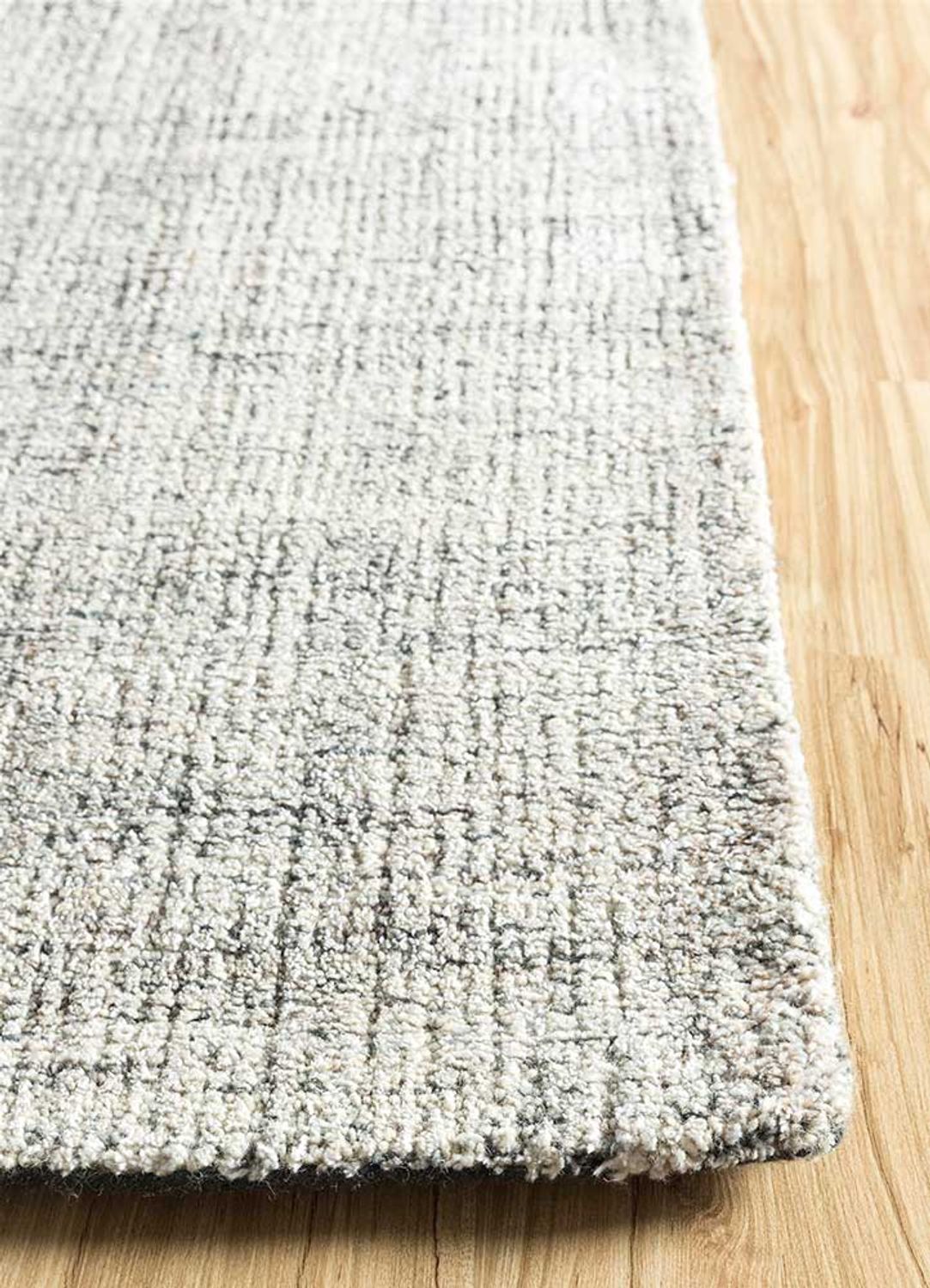 Alfombra de lana cuadrado - 120 x 120 cm - gris claro