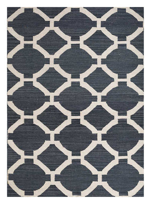 Alfombra de lana - 240 x 150 cm - antracita