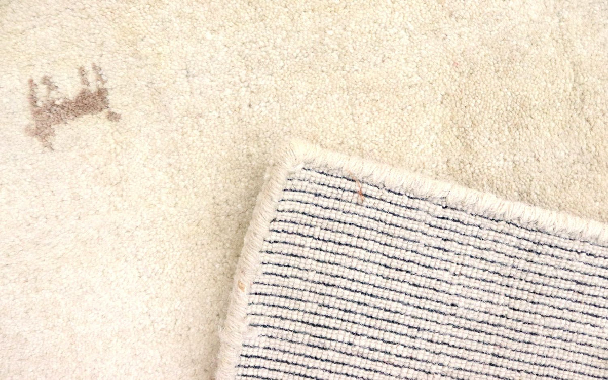 Alfombra de lana - 195 x 140 cm - beige