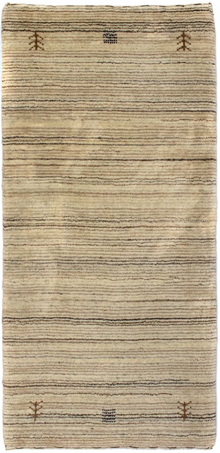 Alfombra de lana - 124 x 63 cm - natural