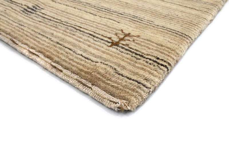Alfombra de lana - 124 x 63 cm - natural