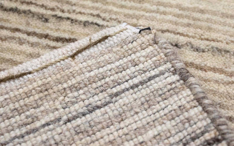 Alfombra de lana - 124 x 63 cm - natural