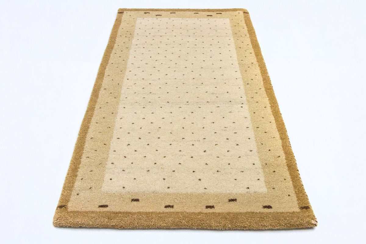 Alfombra Gabbeh - Indus - 136 x 72 cm - beige