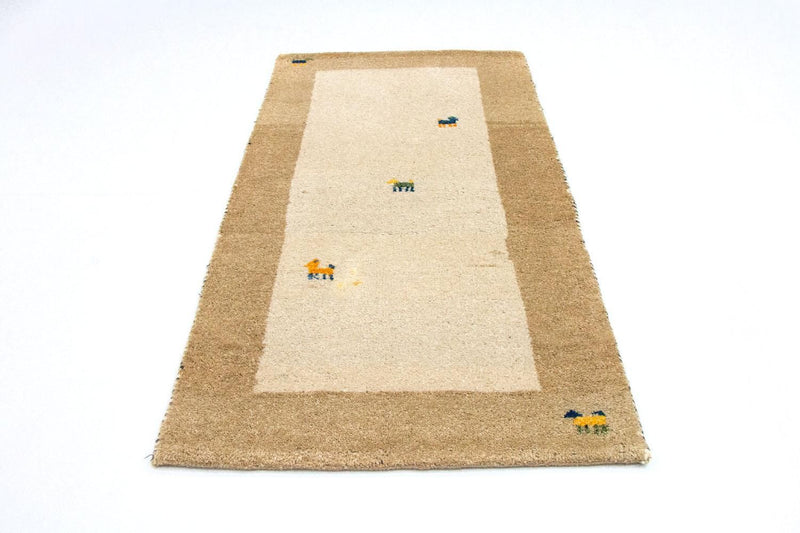 Alfombra Gabbeh - Indus - 140 x 70 cm - beige