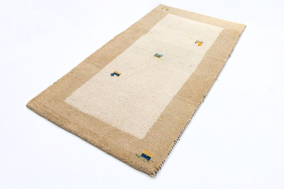 Alfombra Gabbeh - Indus - 140 x 70 cm - beige