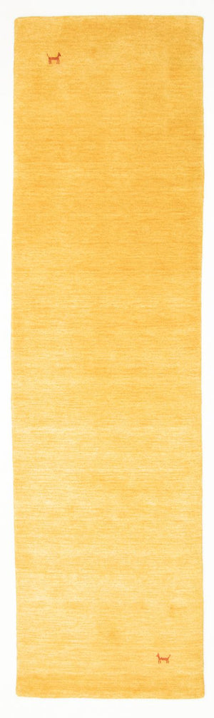 Alfombra de pasillo Alfombra Gabbeh - Indus - 200 x 80 cm - oro