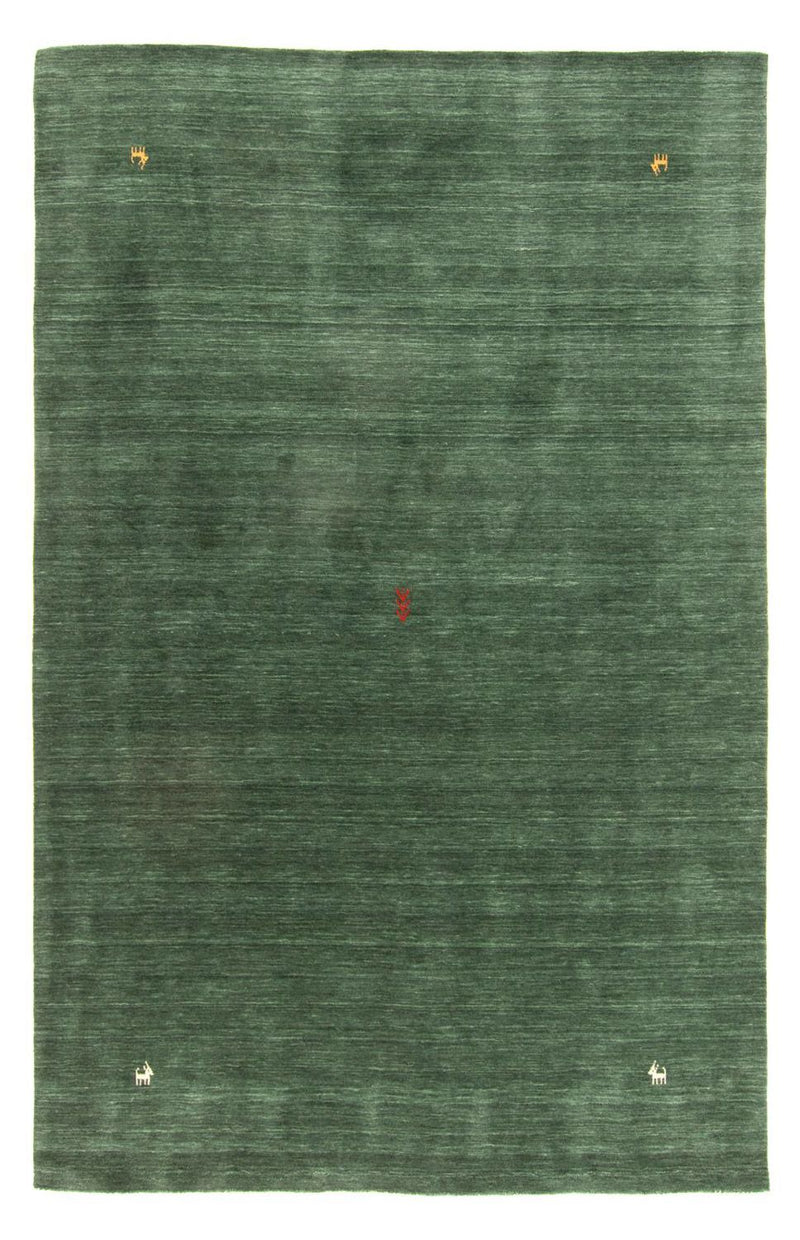 Alfombra Gabbeh - Softy - 160 x 90 cm - verde oscuro