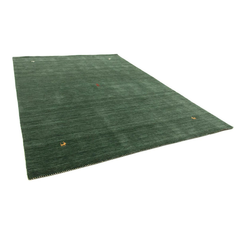 Alfombra Gabbeh - Softy - 160 x 90 cm - verde oscuro