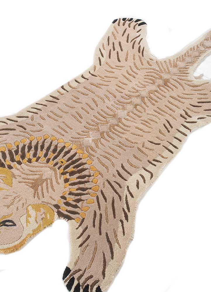 Alfombra para niños forma especial - 153 x 90 cm - crema