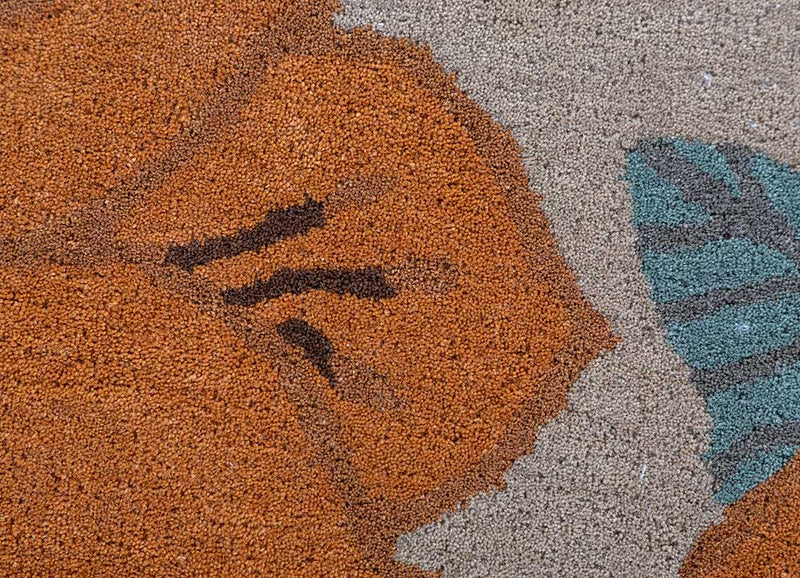 Alfombra de lana forma especial  - 270 x 180 cm - oro