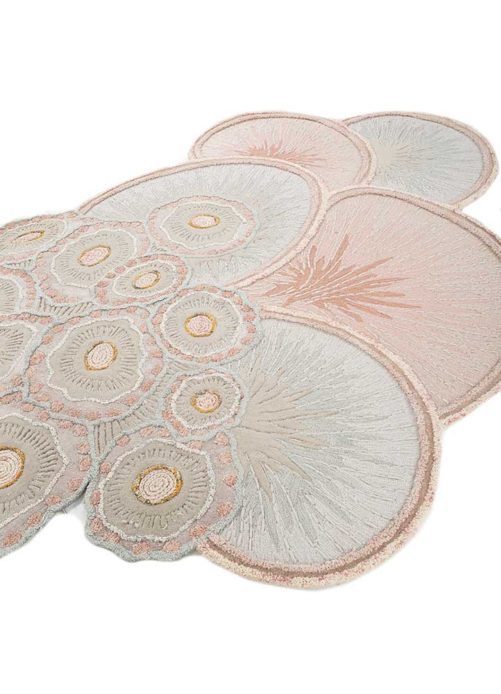 Alfombra de lana forma especial  - 240 x 180 cm - beige