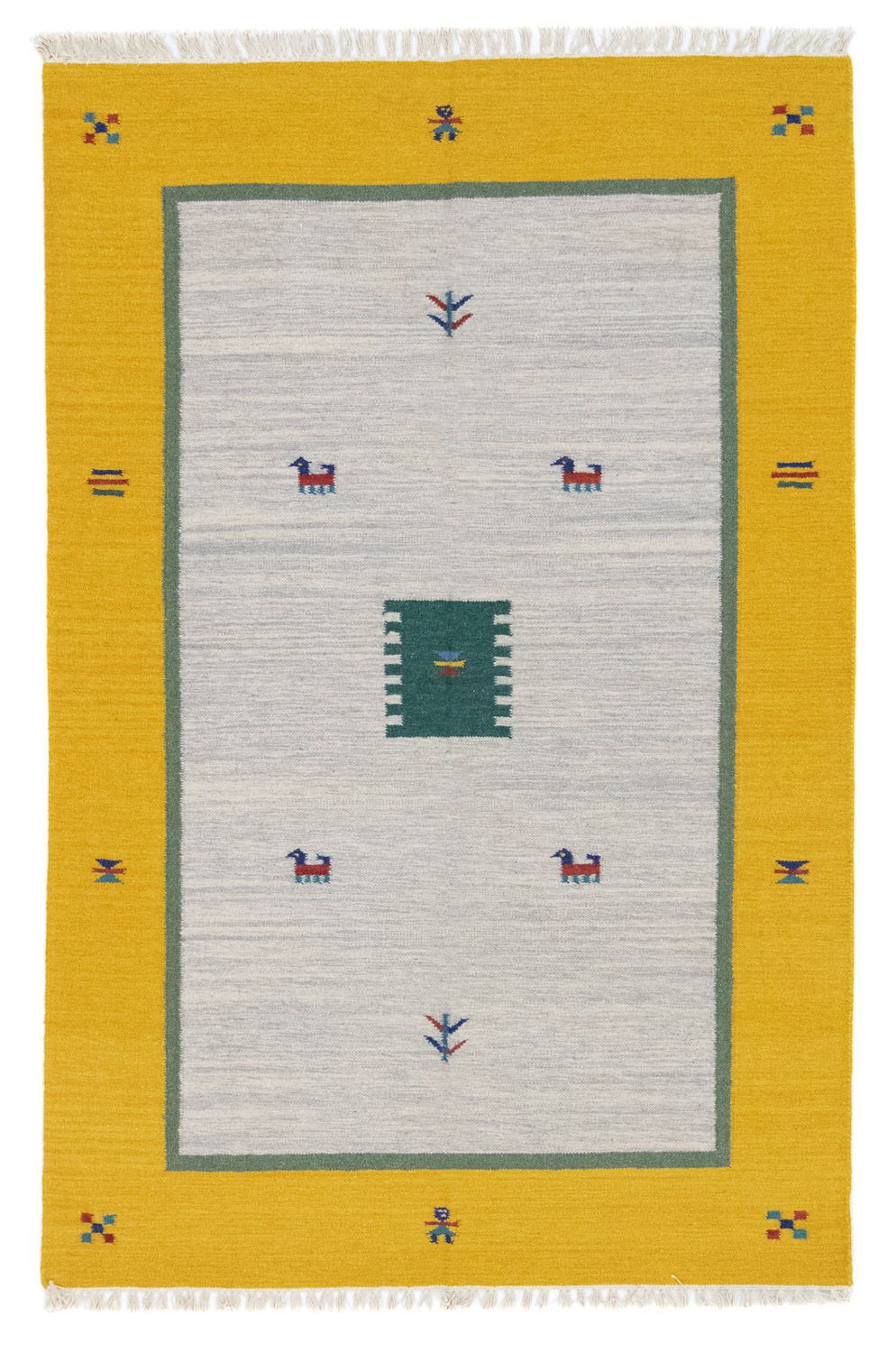 Alfombra Kelim - Tendencia - 180 x 120 cm - beige