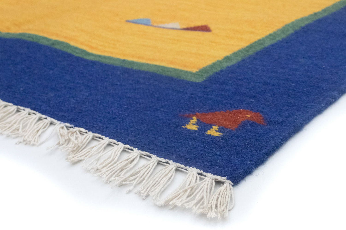 Alfombra Kelim - Tendencia - 200 x 140 cm - amarillo