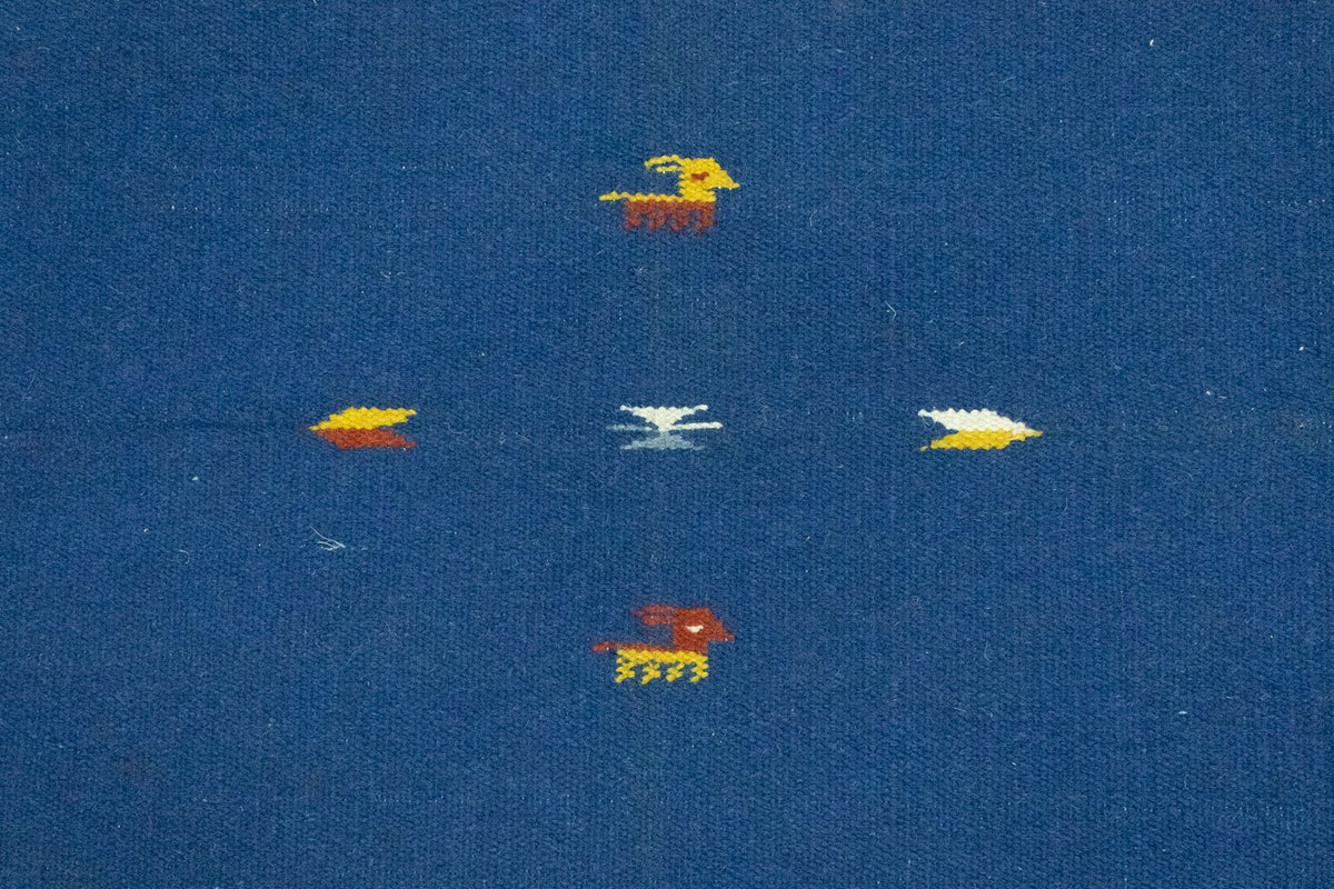 Alfombra Kelim - Tendencia - 180 x 120 cm - azul