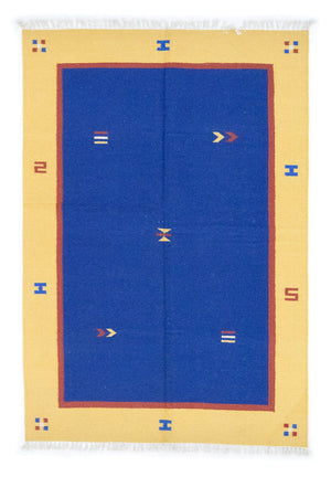 Alfombra Kelim - Tendencia - 200 x 140 cm - azul