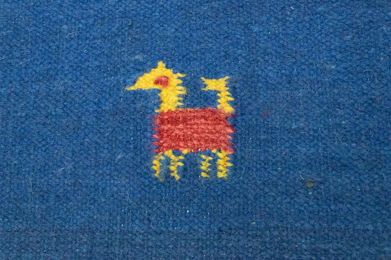 Alfombra Kelim - Tendencia - 200 x 140 cm - azul