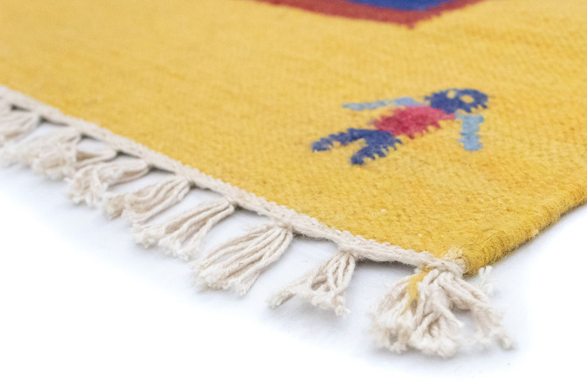 Alfombra Kelim - Tendencia - 200 x 140 cm - azul