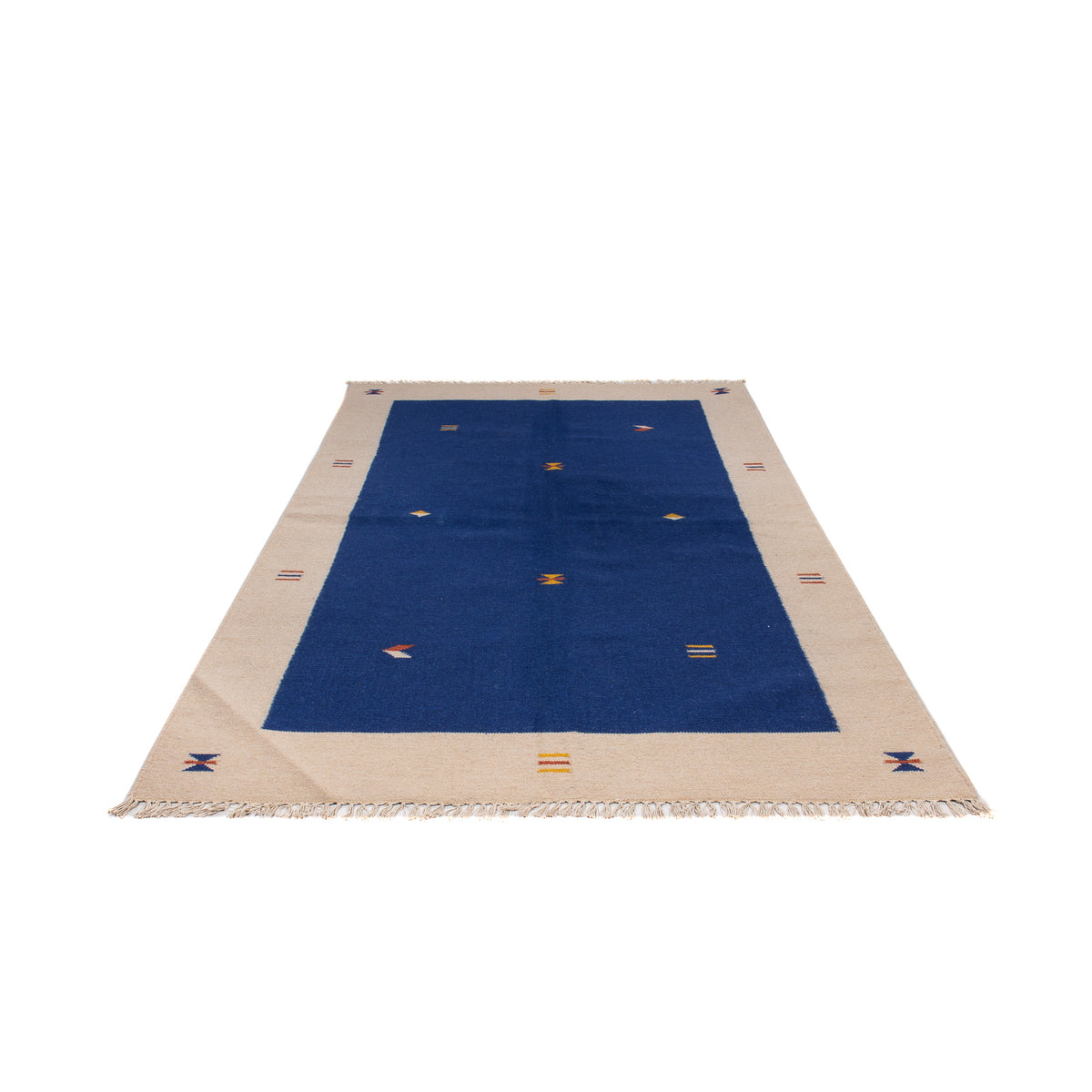 Alfombra Kelim - Tendencia - 240 x 170 cm - azul oscuro