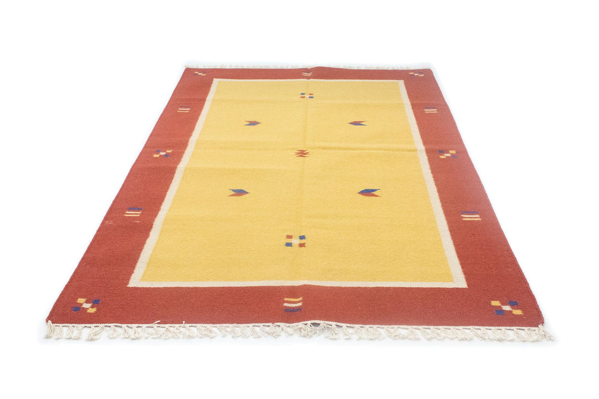 Alfombra Kelim - Tendencia - 200 x 140 cm - amarillo