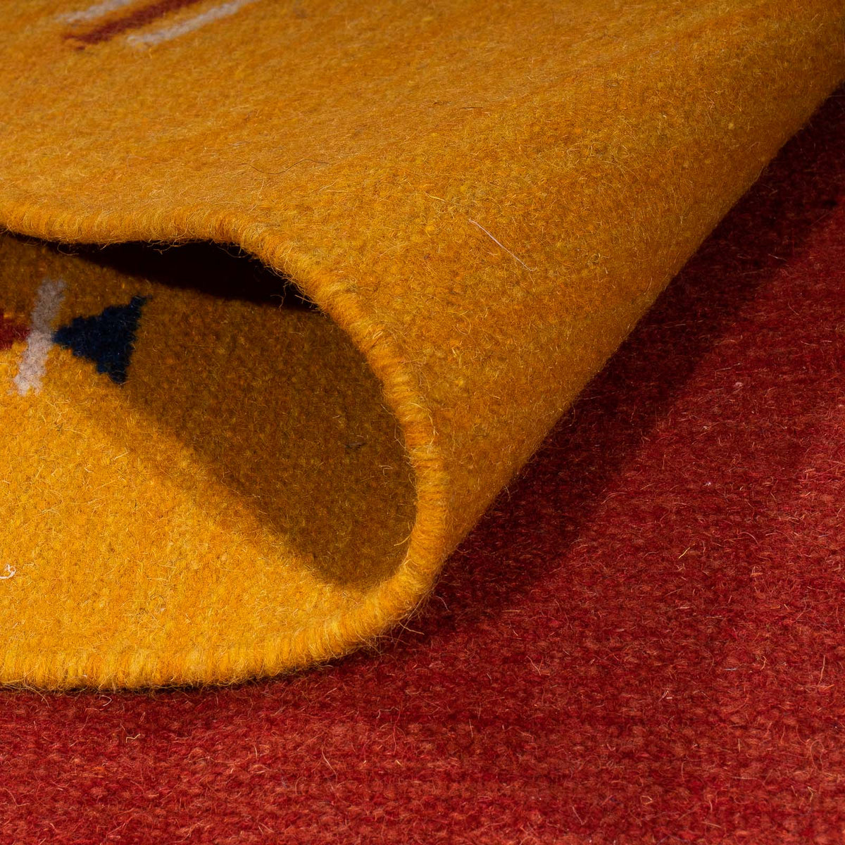 Alfombra Kelim - Tendencia - 240 x 170 cm - rojo oscuro